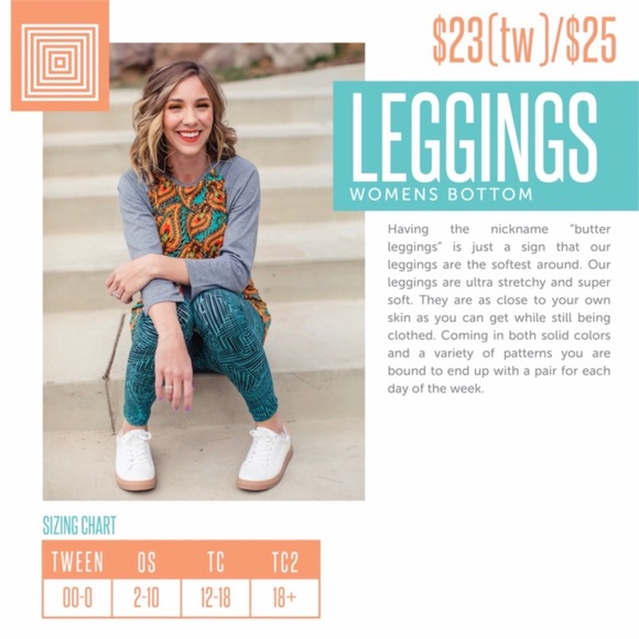 Lularoe Tall Curvy Tc Leggings 